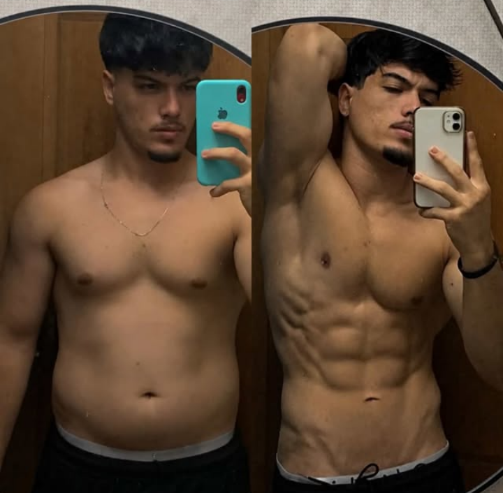 Transformação real — antes e depois